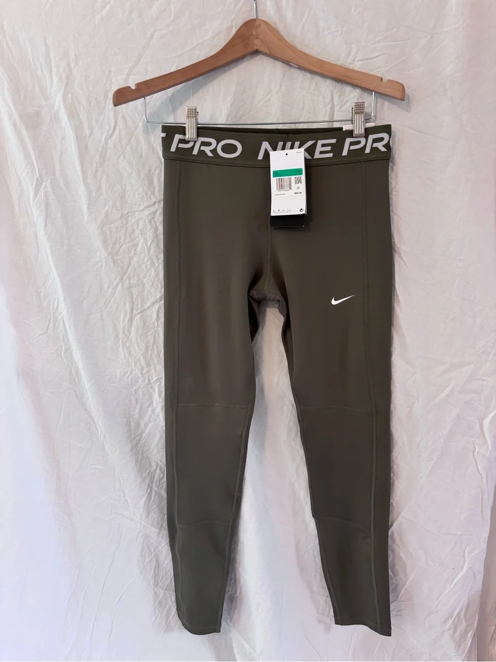 Nike Kids Olive Green Performance Leggings